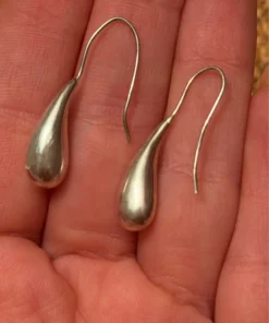 925 Sterling Silver Tear Drop   Earring#38