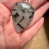 Natural Black Rutile 925 Silver Pendant