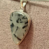 Natural Black Rutile 925 Silver Pendant