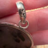 Natural Black Rutile 925 Silver Pendant