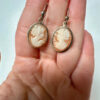 Vintage Italian Shell Cameo Set - Brooch/Pendant & Earrings - 331 NA (Naples)