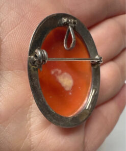 Vintage Italian Shell Cameo Set - Brooch/Pendant & Earrings - 331 NA (Naples)