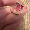 Sponge coral silver ring, size P, new #45