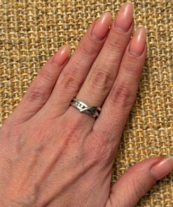 Vintage Sterling silver ring Uk size M 1/2 #45