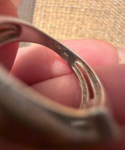 Vintage Sterling silver ring Uk size M 1/2