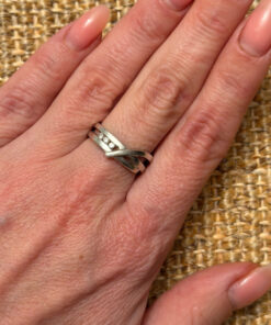 Vintage Sterling silver ring Uk size M 1/2 #45