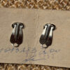 Vintage clip-on earrings, Soviet Union, 1950s, new