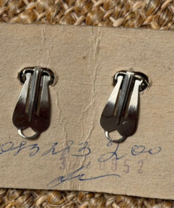 Vintage clip-on earrings, Soviet Union, 1950s, new