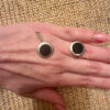 925 Sterling Silver and Onyx Set: Ring Size K 1/2 and Pendant #11