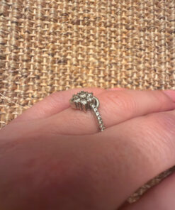 Incredibly beautiful wedding sterling silver ring Uk size L#11