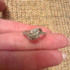 Incredibly beautiful wedding sterling silver ring Uk size L#11