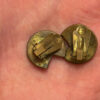 Soviet enamel Finift copper clip-on earrings #47