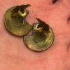 Soviet enamel Finift copper clip-on earrings #47