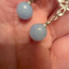Sterling Silver earrings with natural angelite