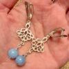 Sterling Silver earrings with natural angelite