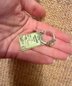 925 sterling silver ring with natural beryl and opal, new, size P