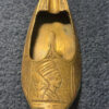 Vintage brass ashtray in the shape of a shoe. 50s