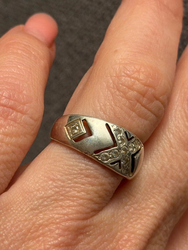 Vintage Sterling silver ring Uk L