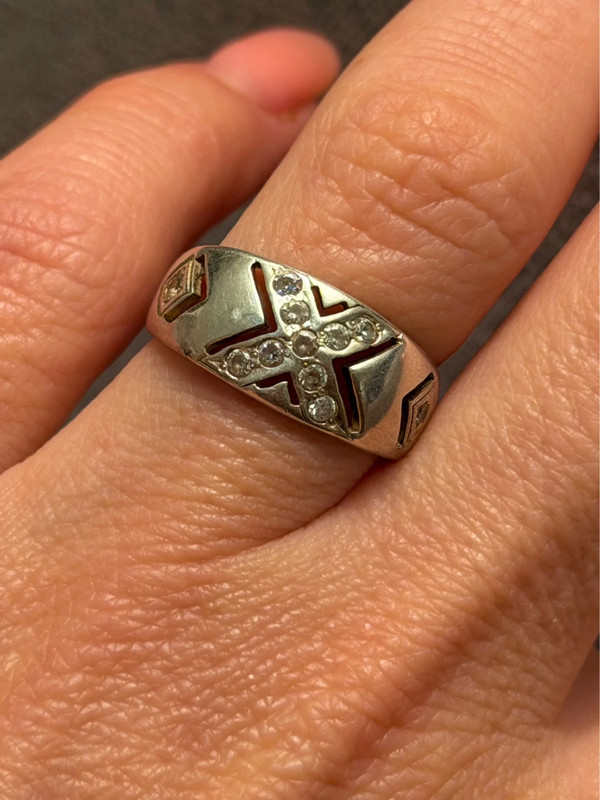 Vintage Sterling silver ring Uk L