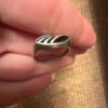 Vintage enamel ring, size Q#5