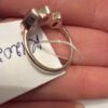 Incredibly beautiful new silver ring with three amethysts, size L (50).