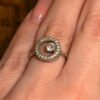 Sterling silver ring Uk size L1/2#18