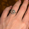 Sterling silver ring Uk size L1/2#18