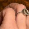 Sterling silver ring Uk size L1/2#18