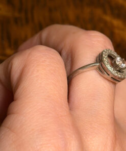 Sterling silver ring Uk size L1/2
