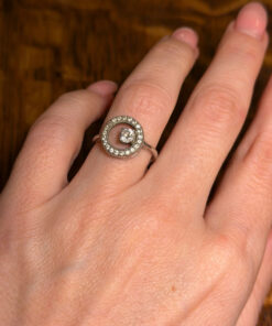 Sterling silver ring Uk size L1/2#18