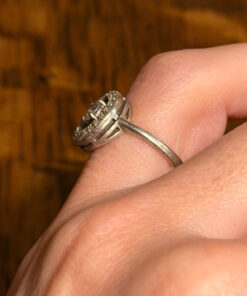 Sterling silver ring Uk size L1/2