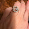 Sterling silver ring Uk size L1/2#18