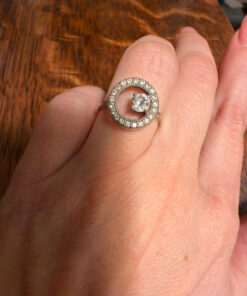 Sterling silver ring Uk size L1/2