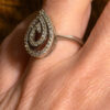 Luxury Sterling Silver Ring Size M