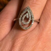 Luxury Sterling Silver Ring Size M