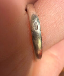 Luxury Sterling Silver Ring Size M