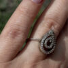 Luxury Sterling Silver Ring Size M