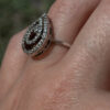 Luxury Sterling Silver Ring Size M