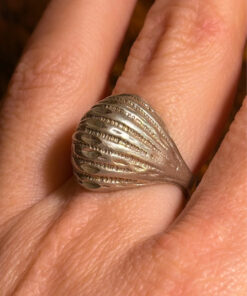 Rare unique Soviet Sterling silver ring Uk size M1/2