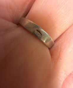 Rare unique Soviet Sterling silver ring Uk size M1/2