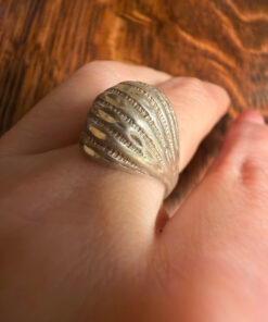 Rare unique Soviet Sterling silver ring Uk size M1/2