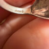 Rare unique Soviet Sterling silver ring Uk size M1/2