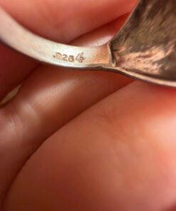 Rare unique Soviet Sterling silver ring Uk size M1/2