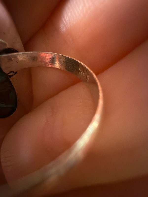 Uk size P natural Quantum Quatrro 925 Silver Ring