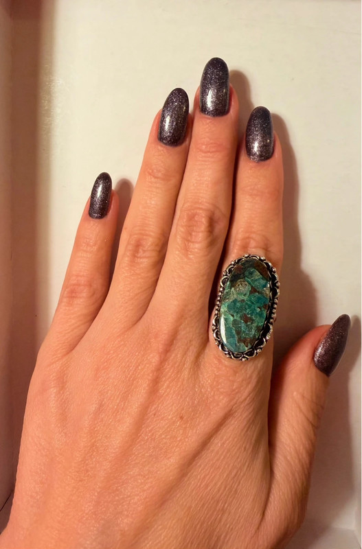 Uk size P natural Quantum Quatrro 925 Silver Ring