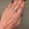 Vintage 90s Uk size R sterling silver ring #109