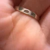 Vintage 90s Uk size R sterling silver ring #109