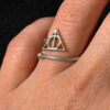 A symbolic ring made of 925 sterling silver, adjustable size, approximate size L (#110)