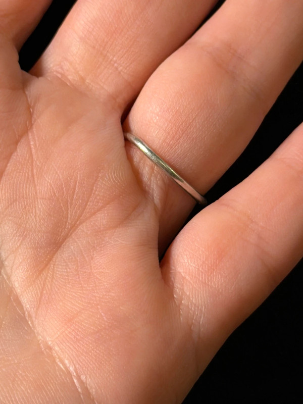 A symbolic ring made of 925 sterling silver, adjustable size, approximate size L (#110)