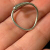 A symbolic ring made of 925 sterling silver, adjustable size, approximate size L (#110)